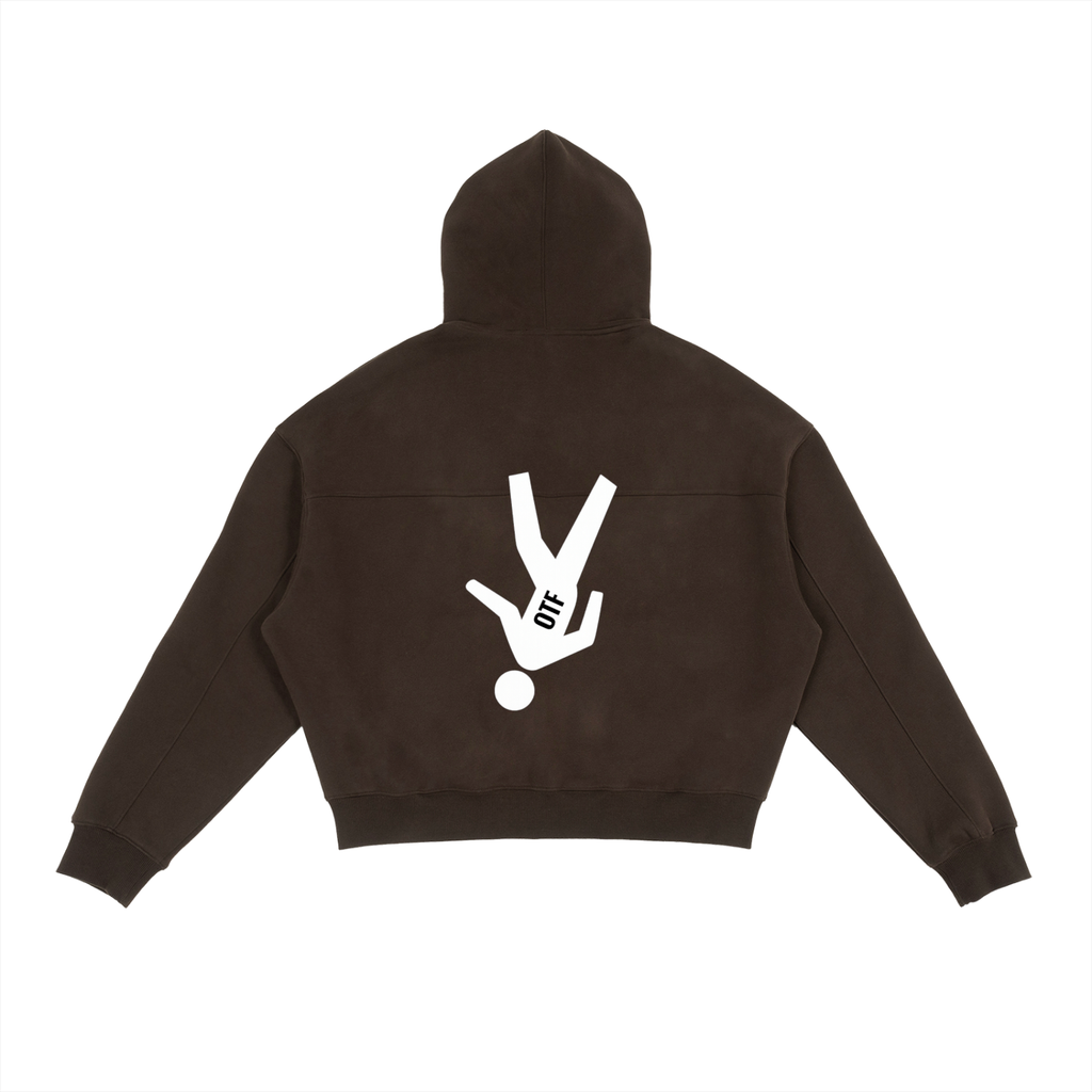 Brown Perspective Zip-Up