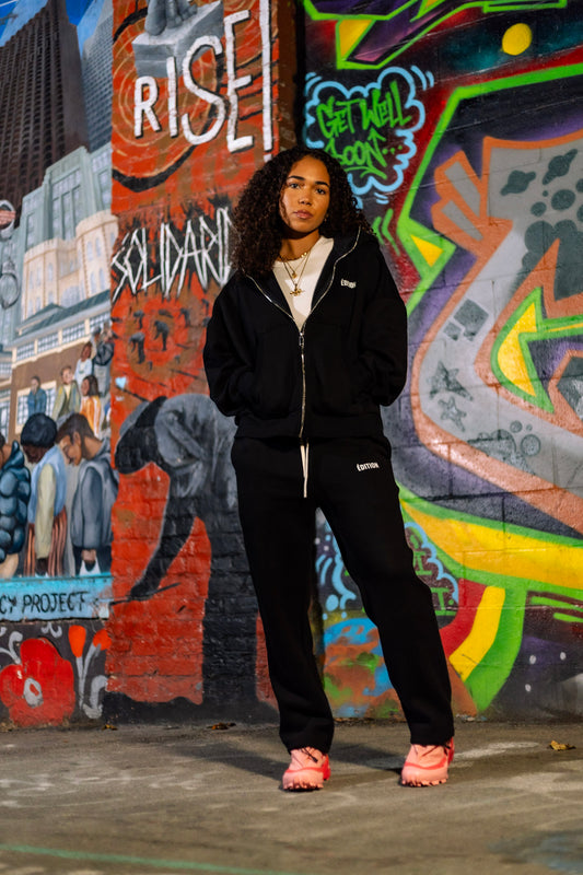 Full-Zip Boxy Hoodie